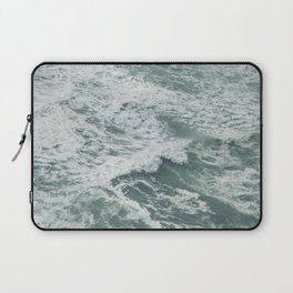 Seafoam — Ocean Nature Photograph Laptop Sleeve