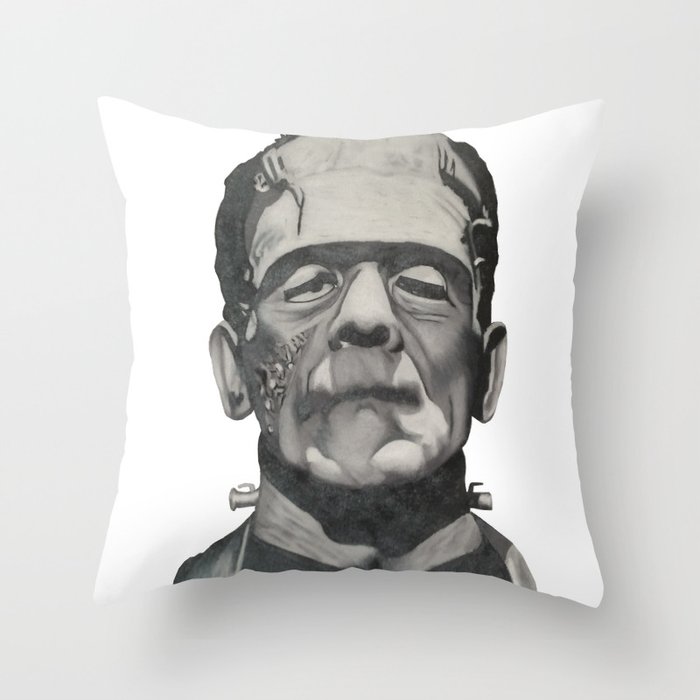 Frank Franken Throw Pillow