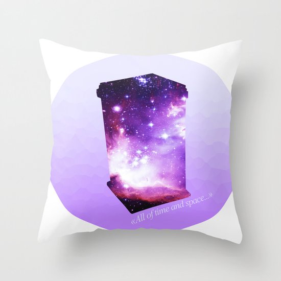 All of time and space - The Tardis Throw Pillow