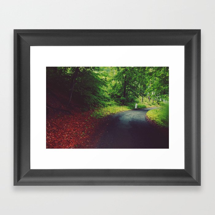 Forest Road Framed Art Print