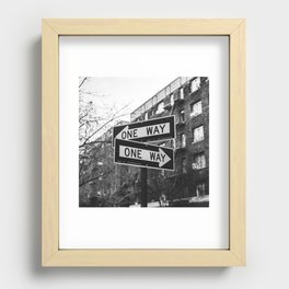 One Way Recessed Framed Print