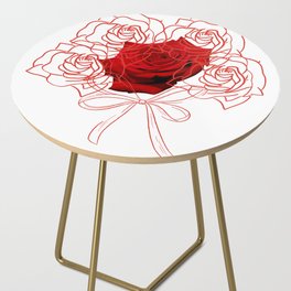 Bouquet of Roses Side Table