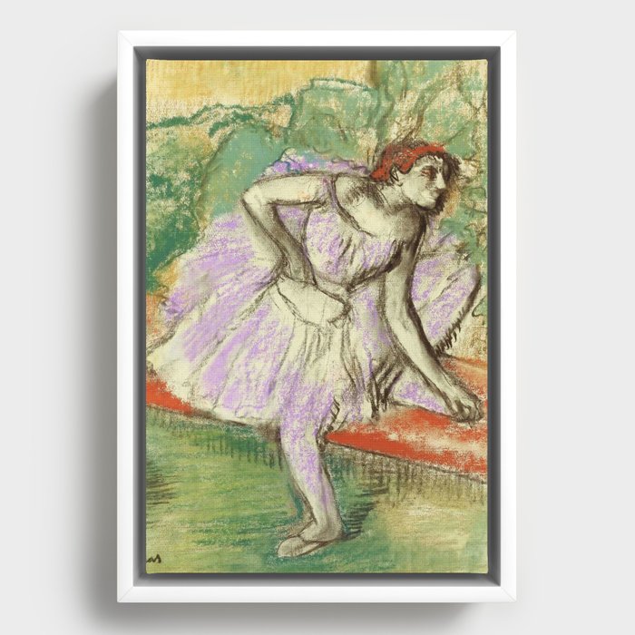 Edgar Degas "The Dancer in Violet" Framed Canvas