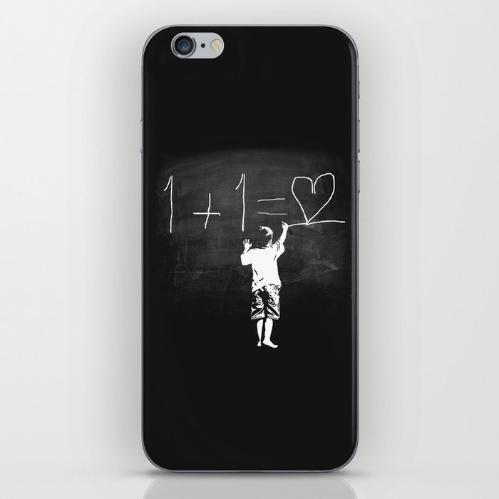 One Plus One Equals Love iPhone Skin