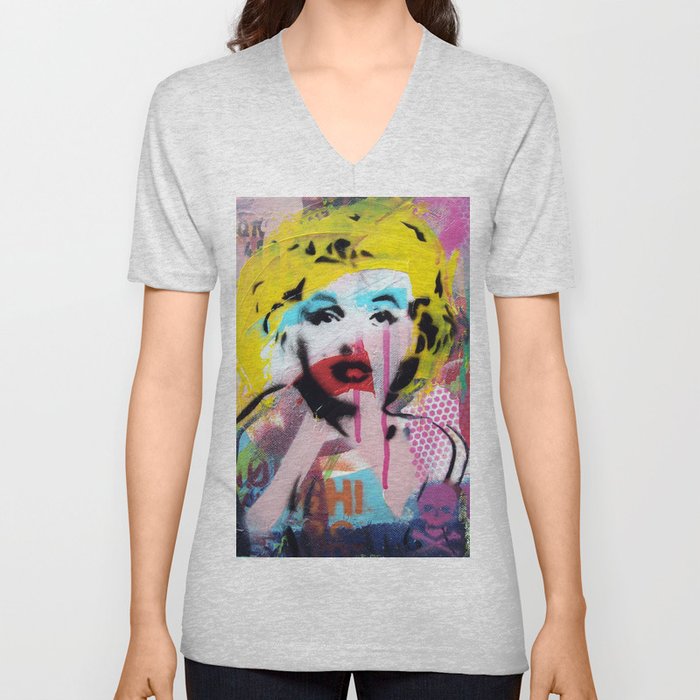 Warhola V Neck T Shirt
