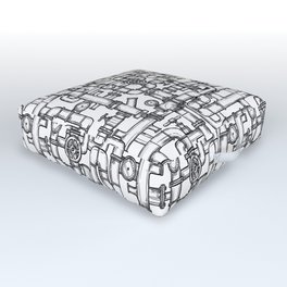 Pipes pattern Outdoor Floor Cushion