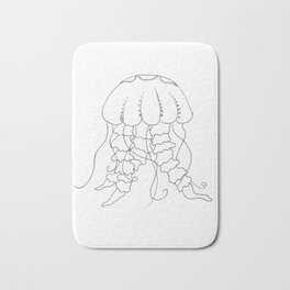Jellyfish Outline - Under the Sea Collection Bath Mat