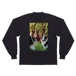 Cute sheltie dogs Long Sleeve T-shirt