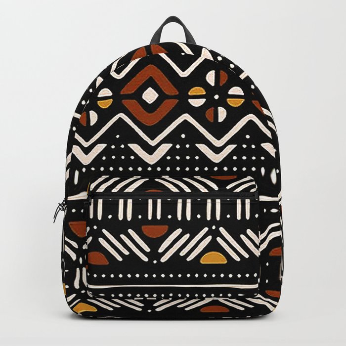 Tribal pattern african mud cloth Bogolan Print Backpack