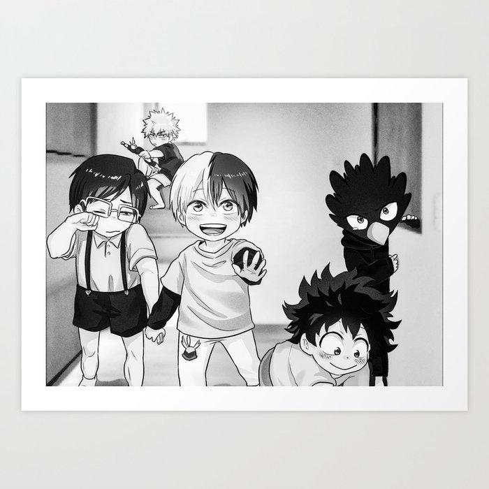 Anime Profile Guy Boku No Hero Academy Matte Finish Poster Paper