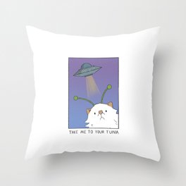 Take me to your tuna Throw Pillow