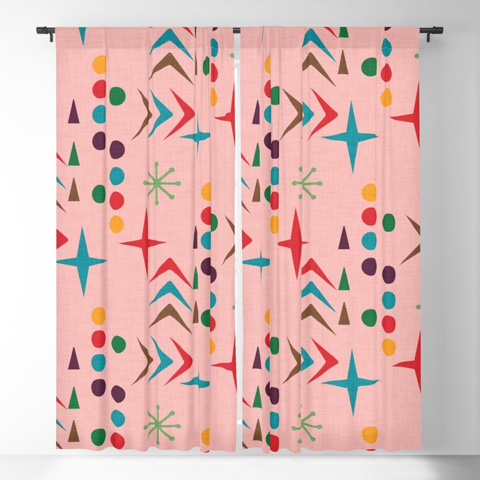 Atomic Pattern Mid Century Modern Homedecor Blackout Curtain By Susycosta Atomic Pattern Mid Century Modern Homedecor Blackout Curtain By Susycosta