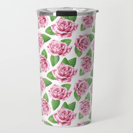 Pink Rose Travel Mug