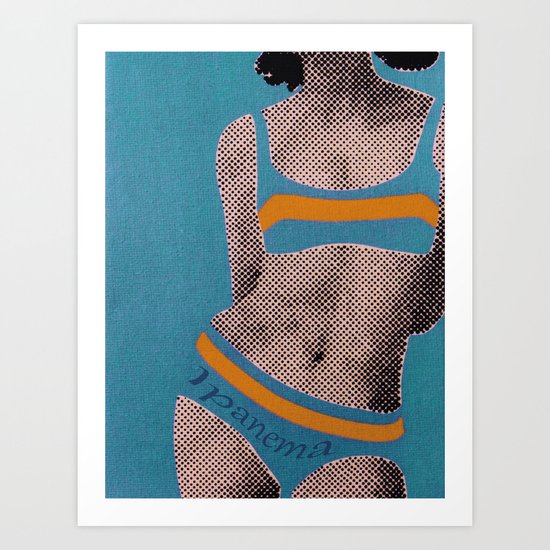 Gerald Laing in Ipanema Art Print