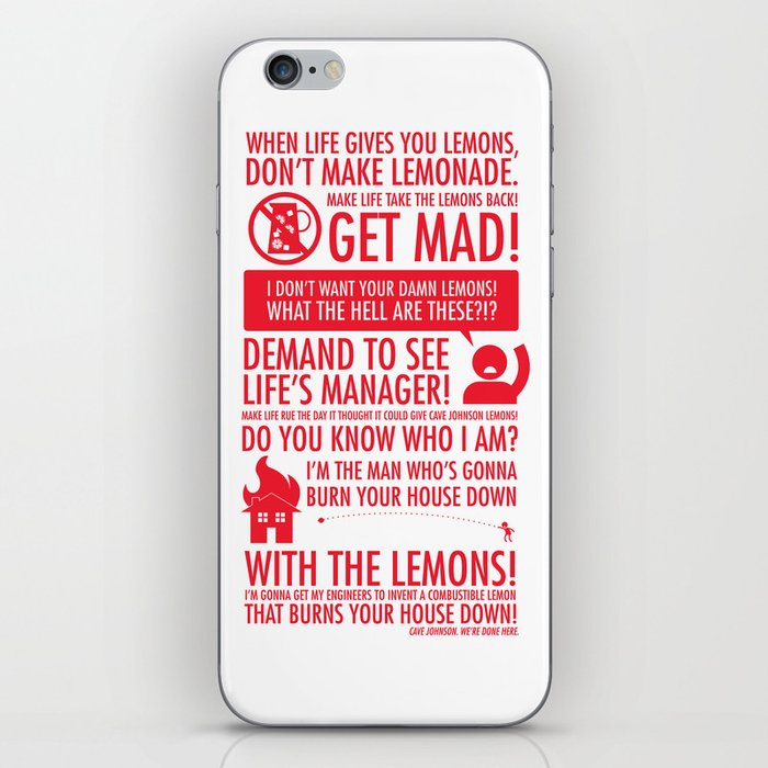 When Life Gives You Lemons iPhone Skin