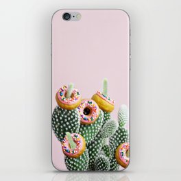 Donut Cactus In Bloom iPhone Skin