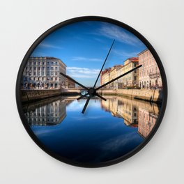 Sunny morning in Trieste, Italy. Wall Clock