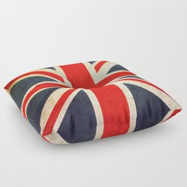 Vintage Union Jack British Flag Floor Pillow