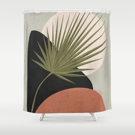 Tropical Leaf- Abstract Art 5 Shower Curtain