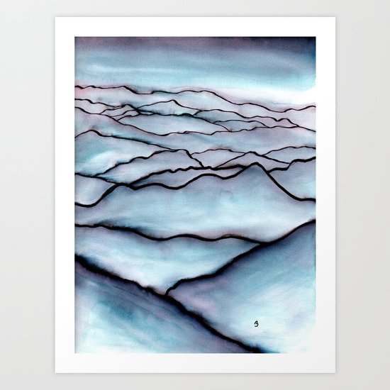 Mountains Art Print