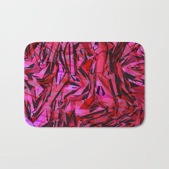 red flow Bath Mat