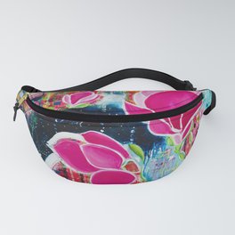 STAINED GLASS MAGNOLIAS Fanny Pack