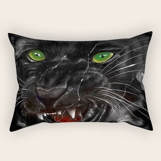 Black Panther Rectangular Pillow