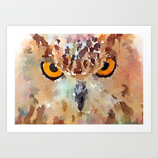 Owl Art Print