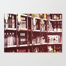 Liquor Store - Pop Art Canvas Print