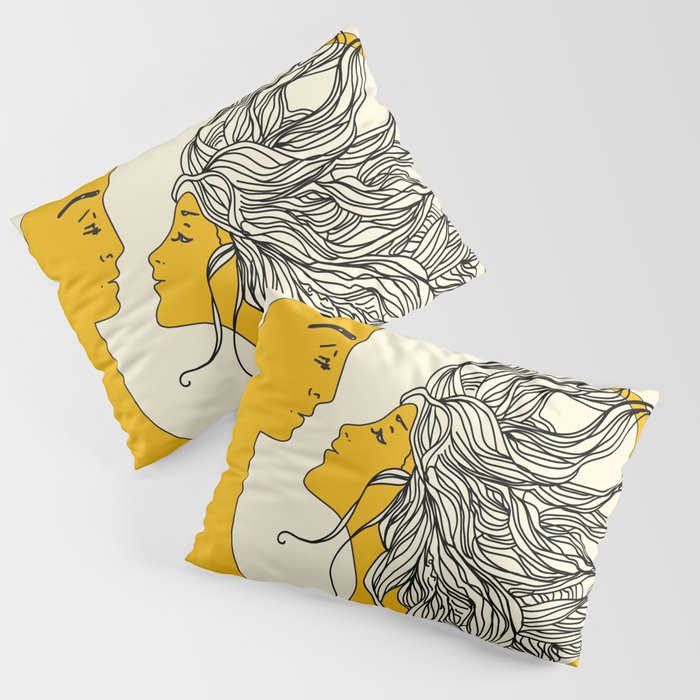 Sun and Moon Pillow Sham