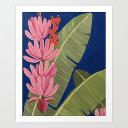 pink bananada Art Print