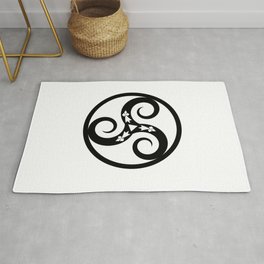 Old Celtic Symbol representing earth, fire, air and water. Area & Throw Rug