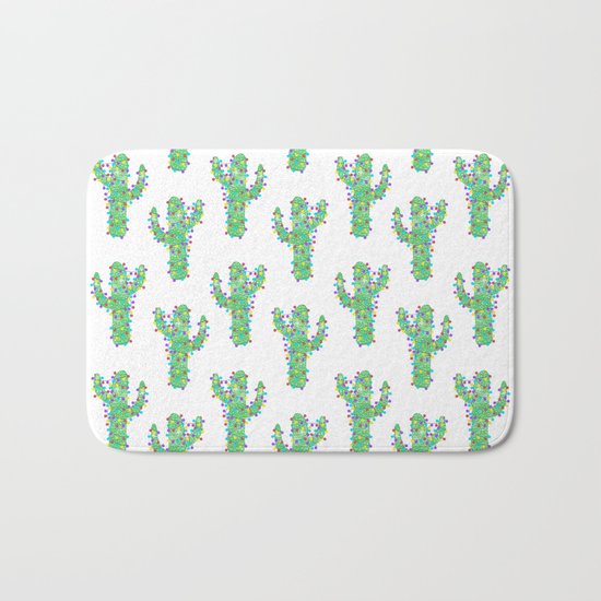 Festive Cactus Bath Mat