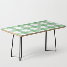 Green Plaid Coffee Table