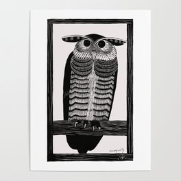 Horned Owl - Samuel Jessurun de Mesquita Poster