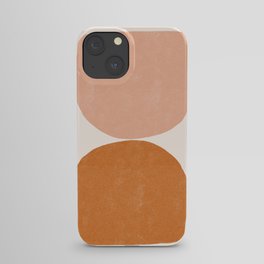 Terracotta Mid Century Modern Abstract iPhone Case