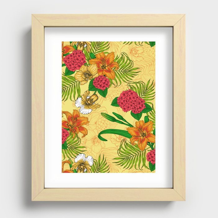 Tropical bouquet 2 Recessed Framed Print