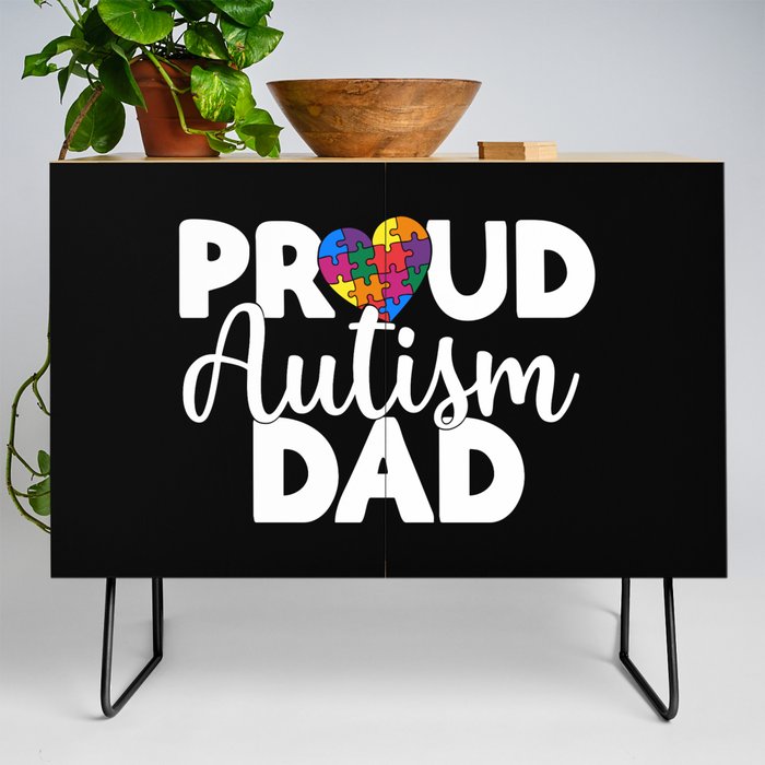 Proud Autism Dad Credenza