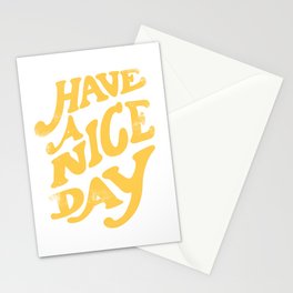 Have a nice day vintage peach Stationery Card