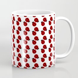 Black and red ladybug seamless pattern Coffee Mug