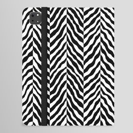 Abstract Zebra chevron pattern. Digital animal print Illustration Background. iPad Folio Case