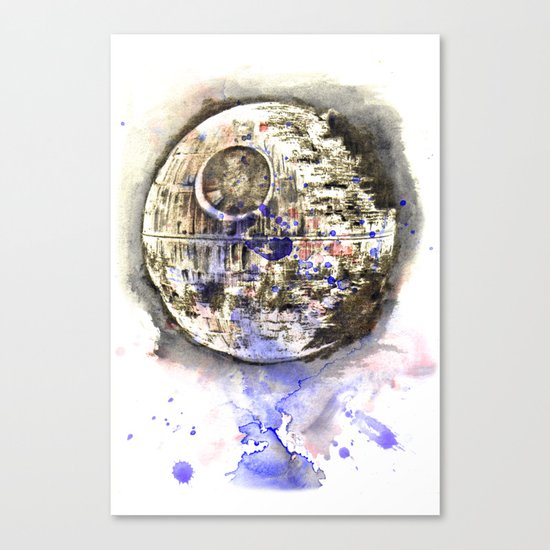 Star War Art Painting The Death Star Canvas Print