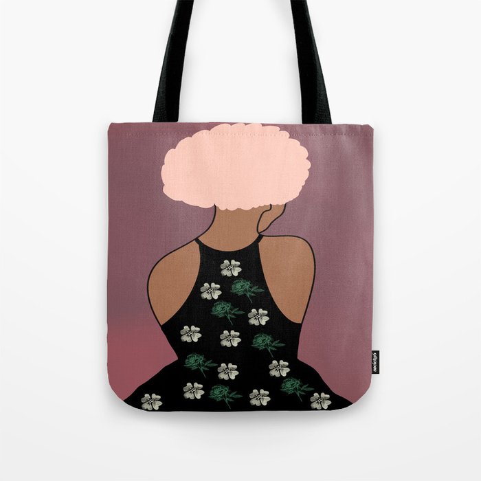 Woman At The Meadow 18 Tote Bag