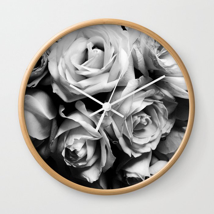 Roses Squad Goals Wall Clock By Ginajessicasmith Society6