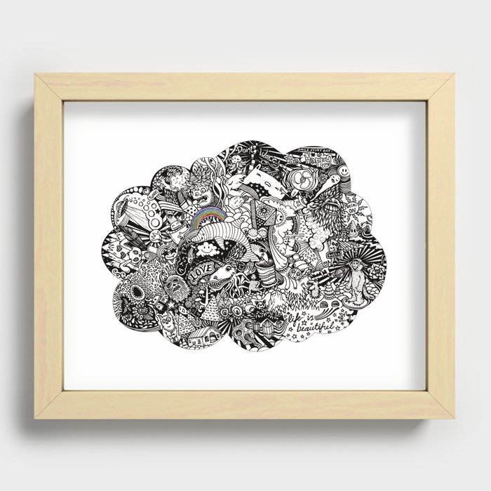 Thought Bubble #1 - Holiday Recessed Framed Print
