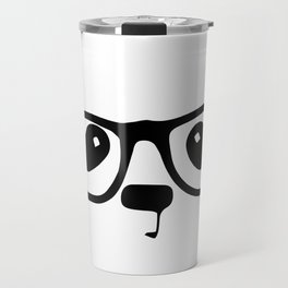 Hipster Nerd Panda Travel Mug