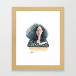 Listening Framed Art Print