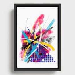 Add Some Color #2 Framed Canvas