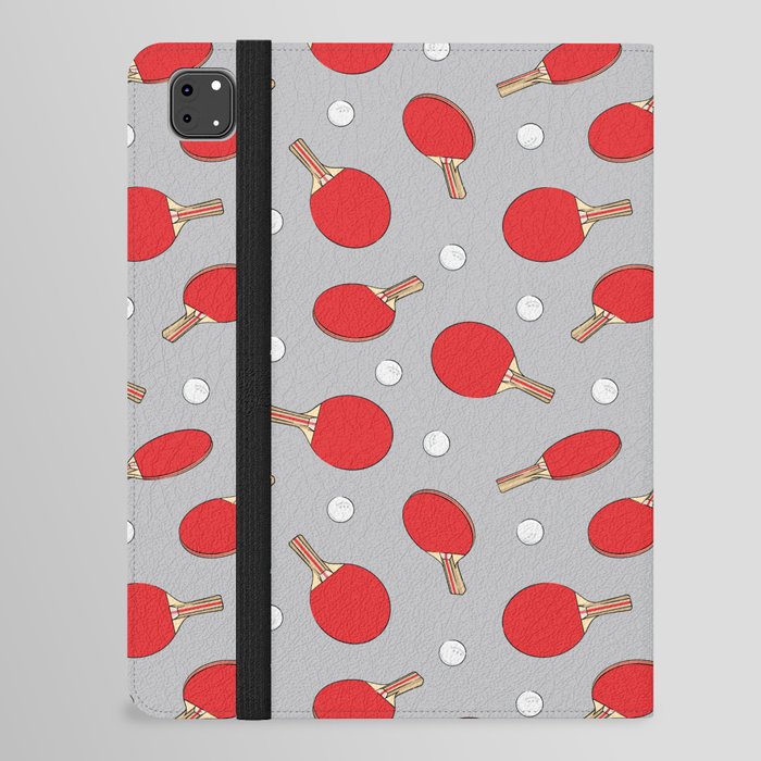 ping pong - red and gray iPad Folio Case