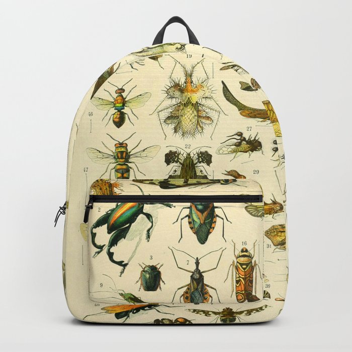 Adolphe Millot "Insectes" Nouveau Larousse 1905 Backpack